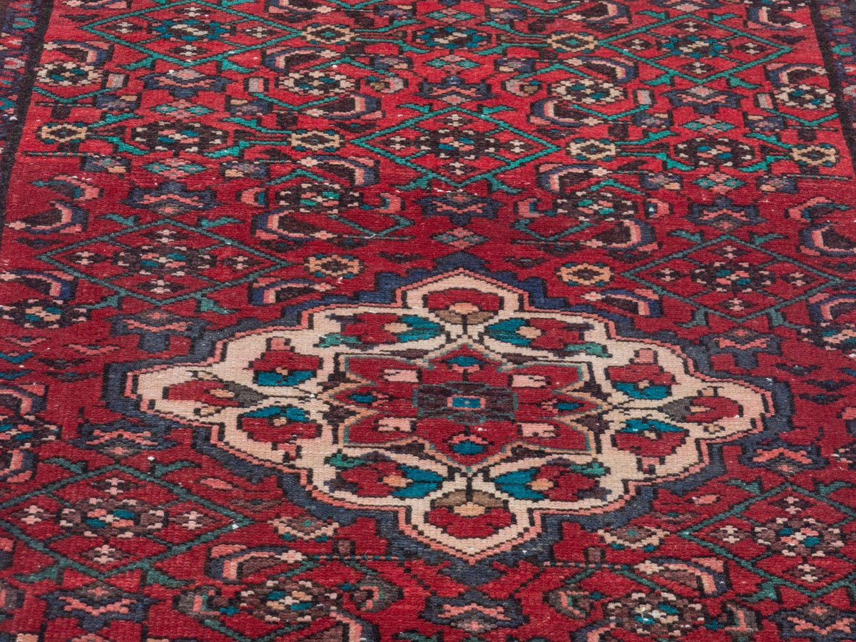4355, Persian Hamadan Runner Rug