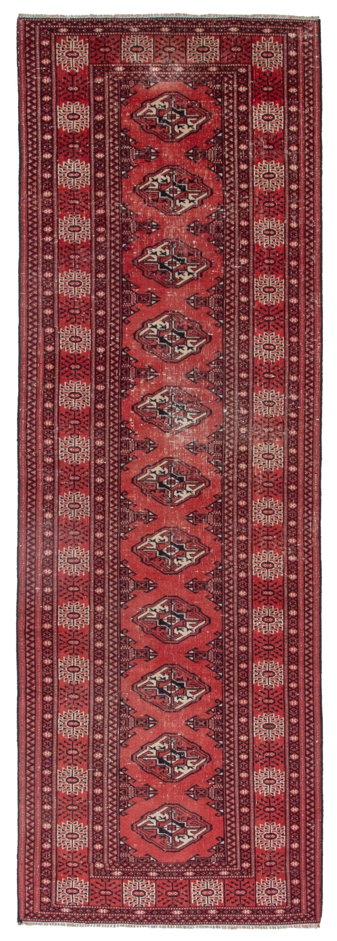 4362, Persian Torkaman Runner Rug