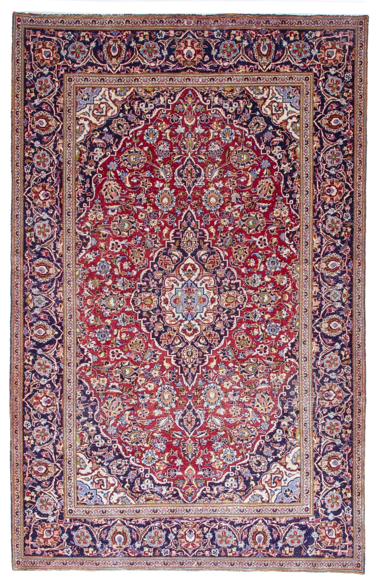 4392, Persian Kashan Area Rug