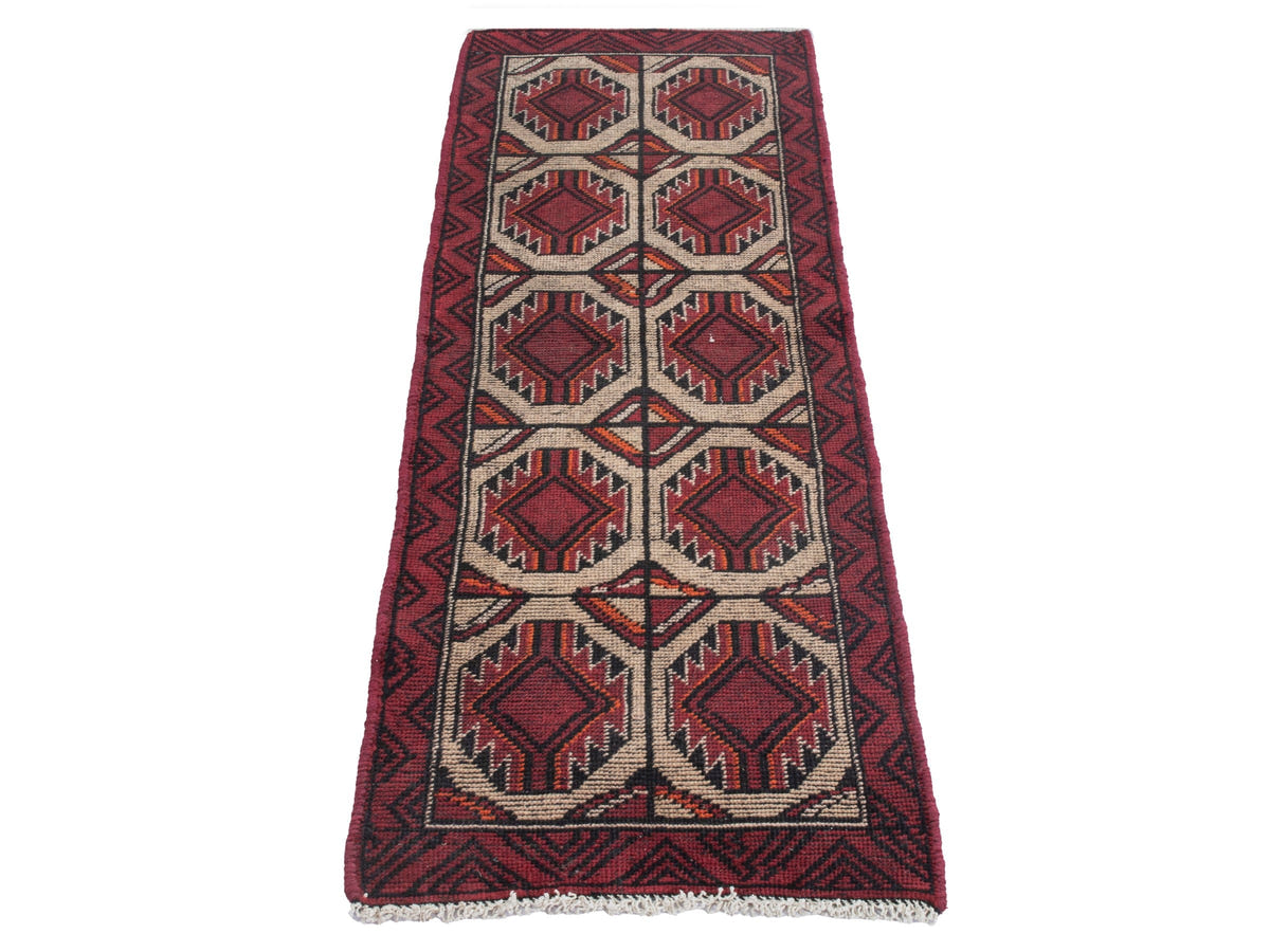 4483, Persian Baluch Runner Rug