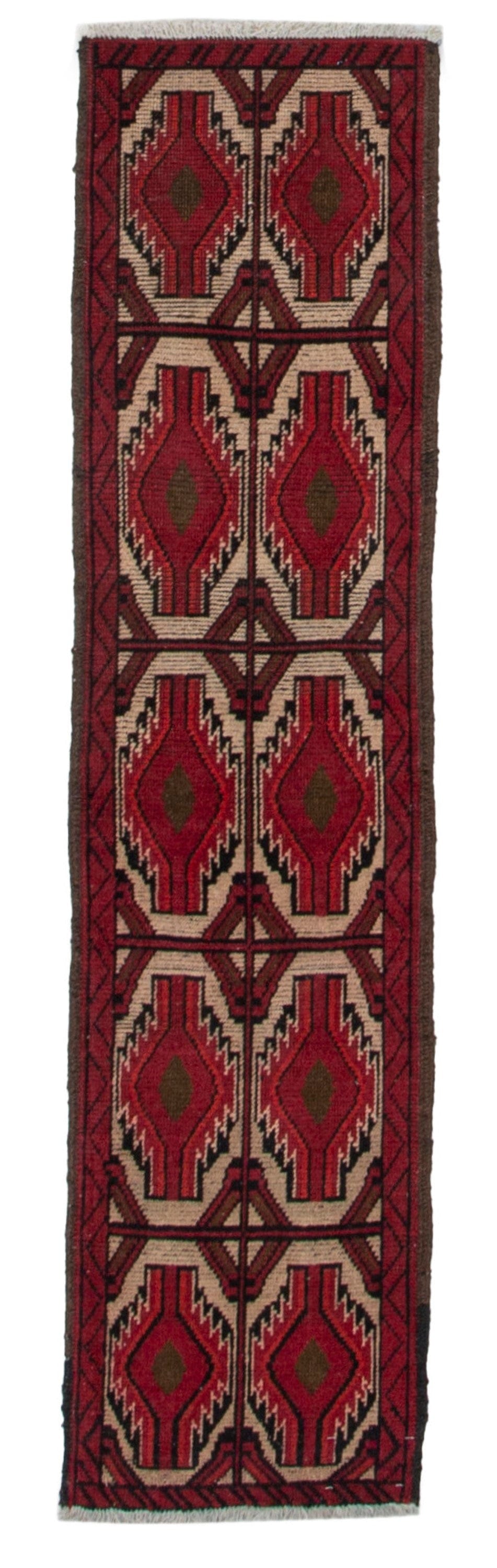 4488, Persian Baluch Mini Rug
