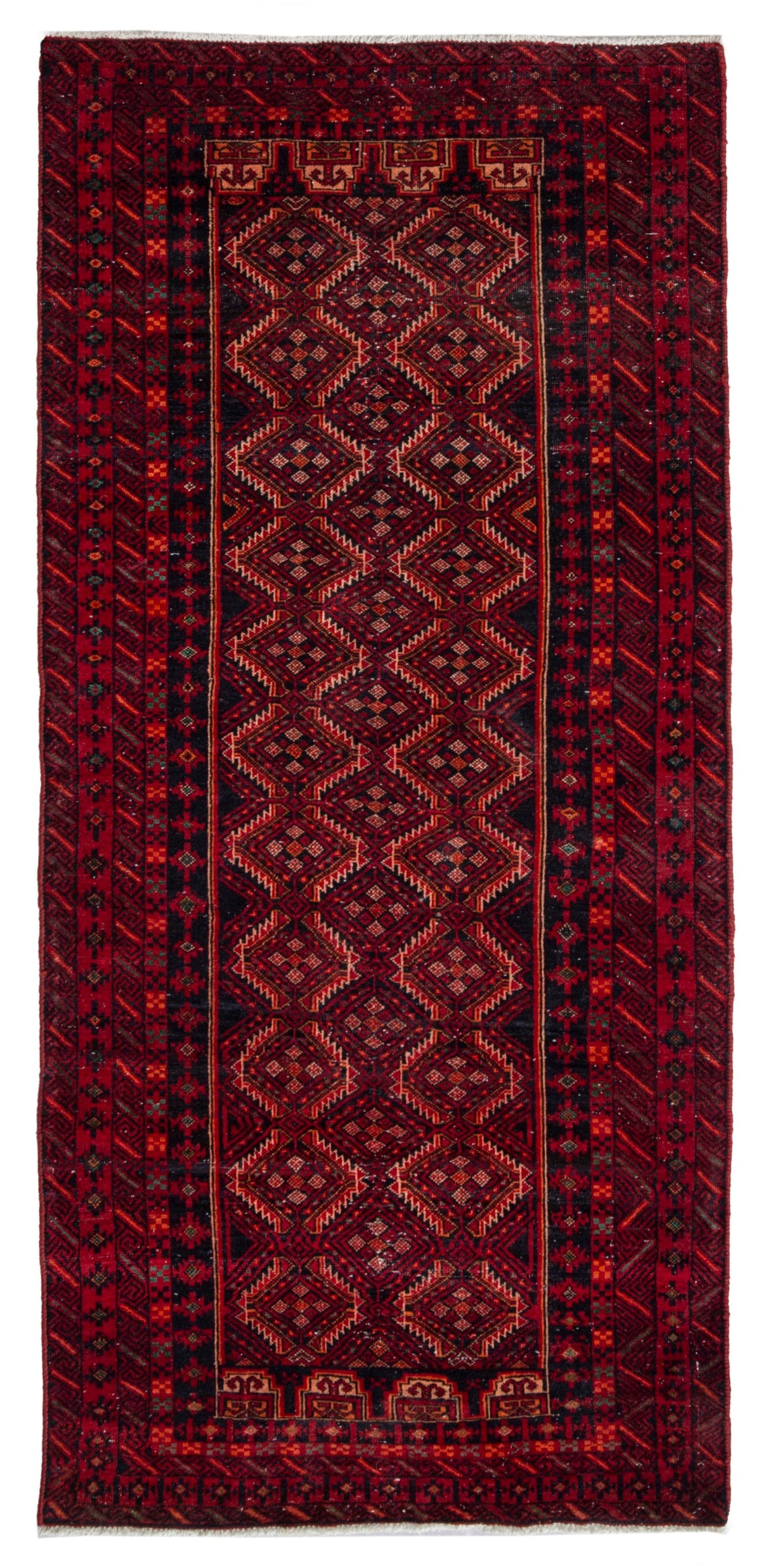4539, Persian Baluch Runner Rug