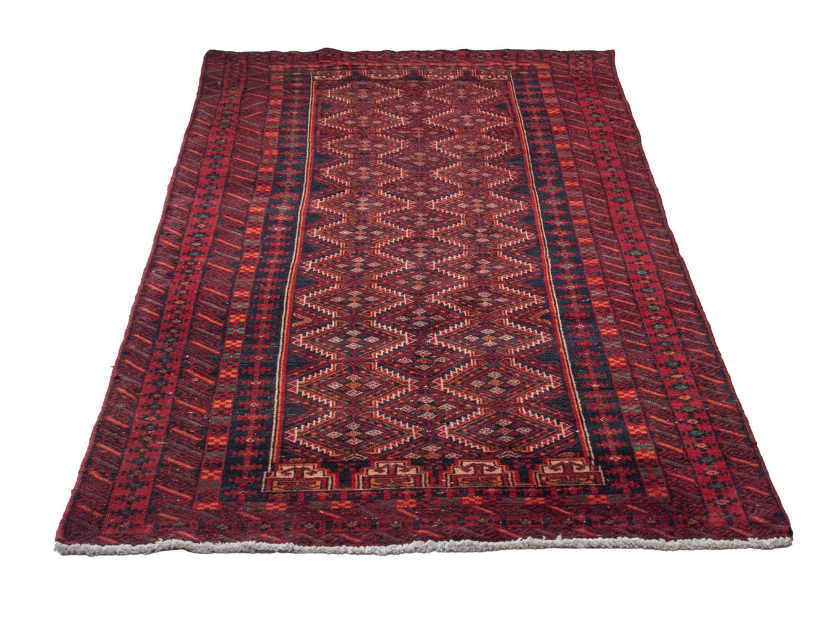 4539, Persian Baluch Runner Rug