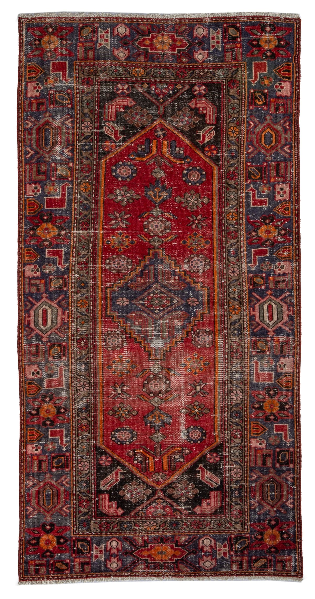 4598, Persian Zanjan Runner Rug