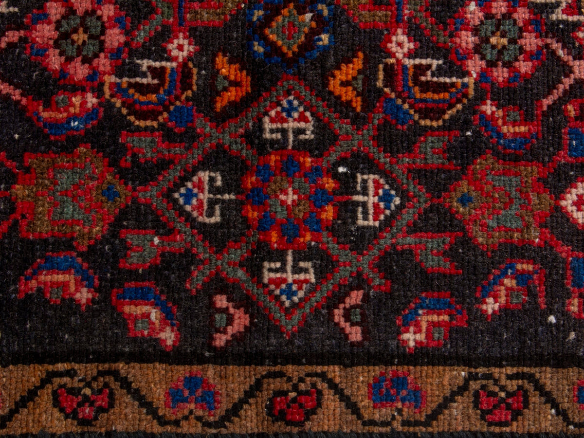 4673, Persian Hamadan Runner Rug