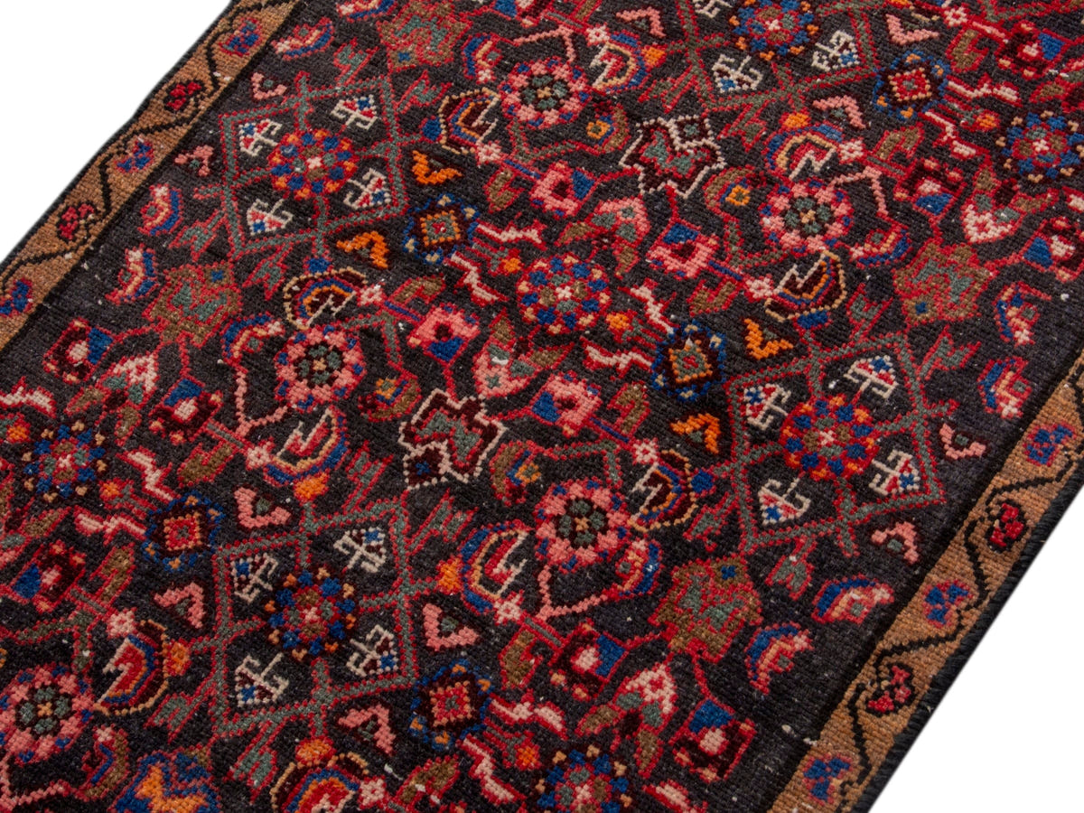 4673, Persian Hamadan Runner Rug