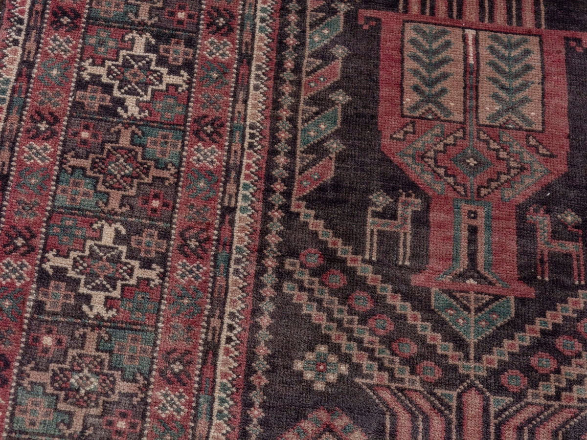 4745, Persian Baluch Runner Rug