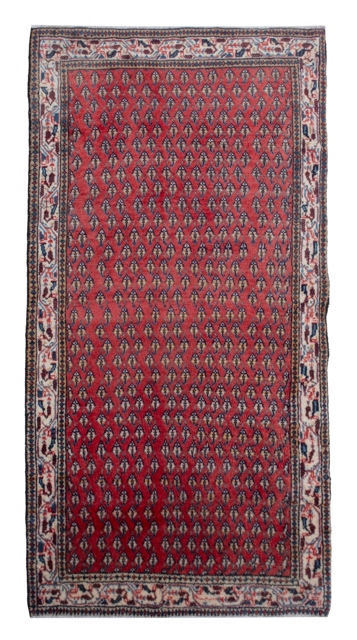 4786, Persian Botteh Mini Rug