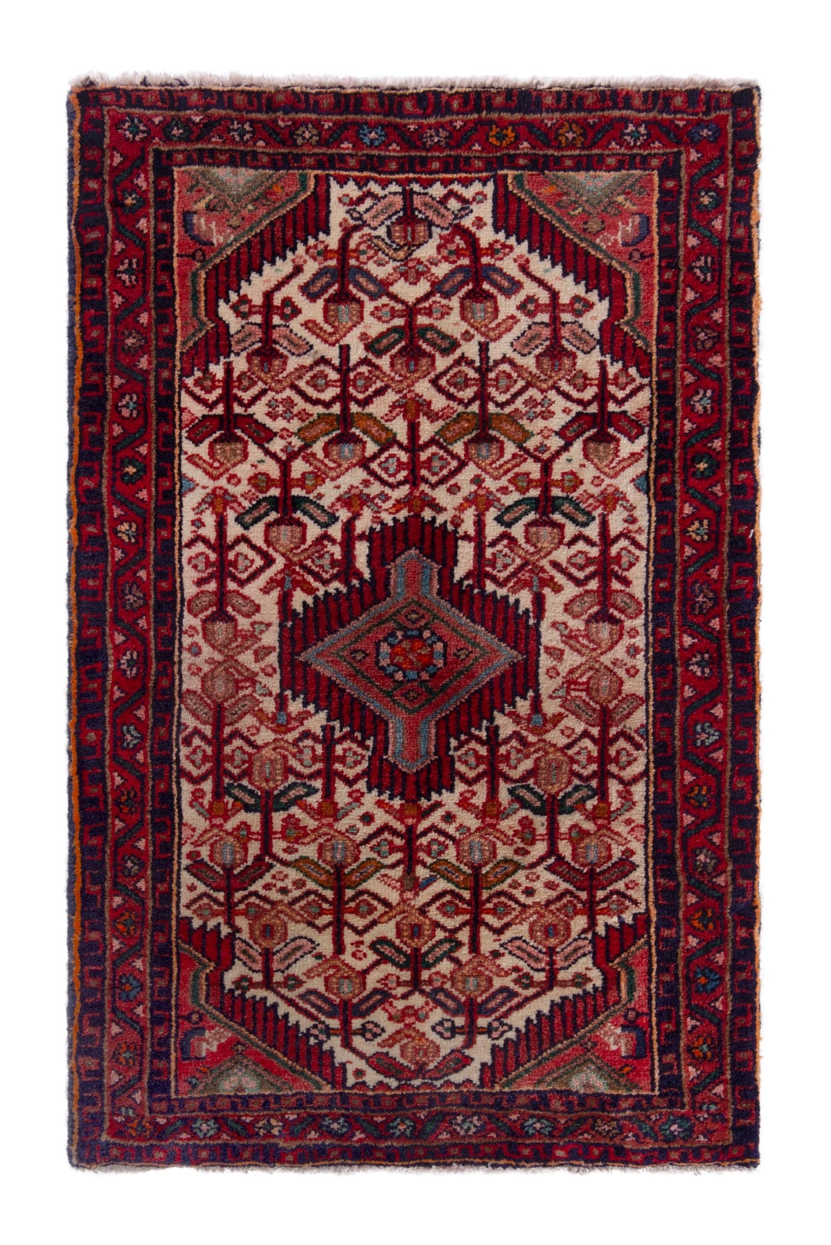 5245, Persian Hamadan Mini Rug