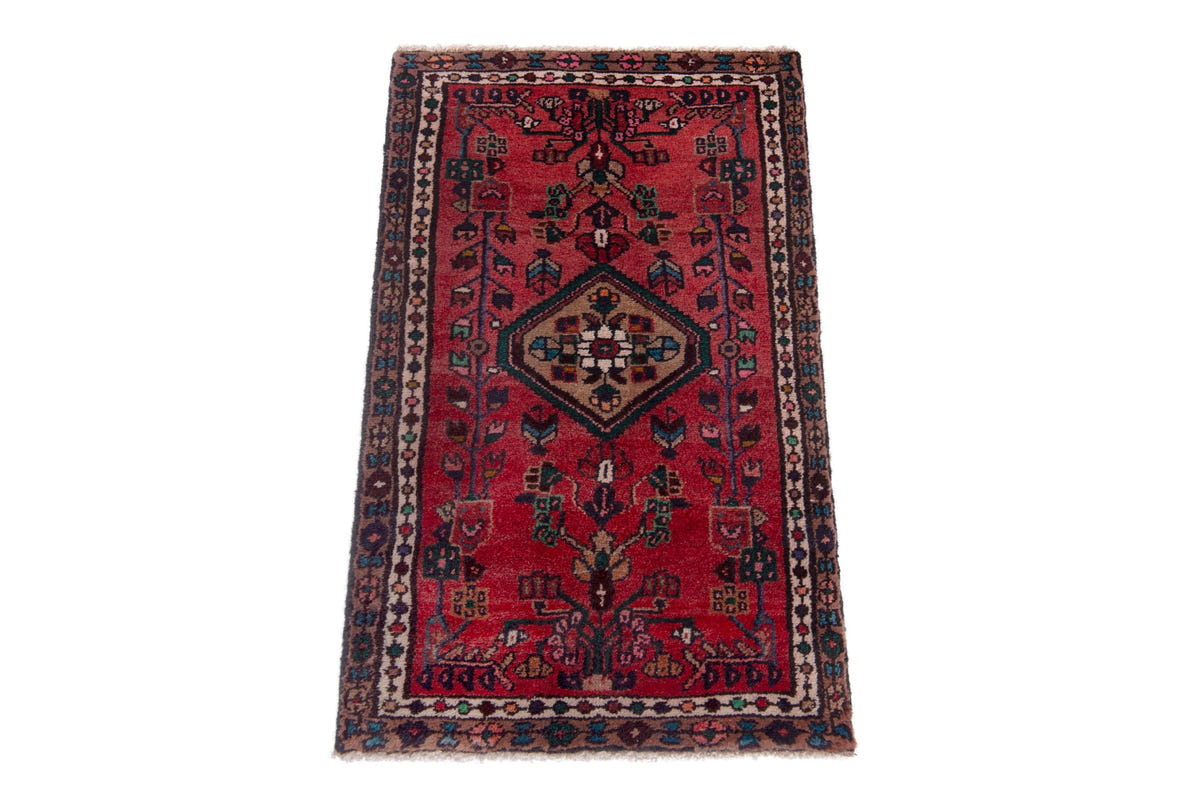 5247, Persian Hamadan Mini Rug