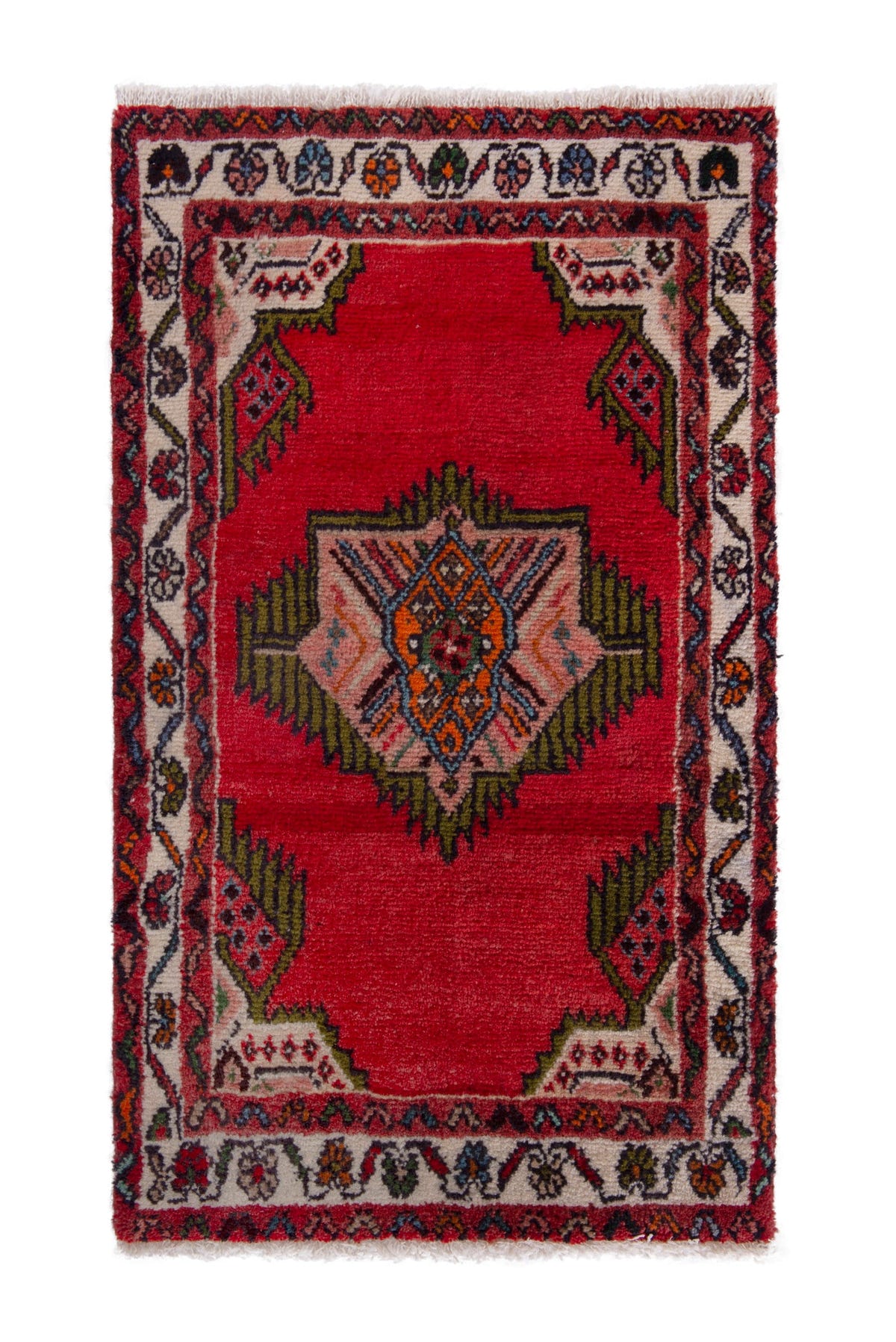 5251, Persian Hamadan Mini Rug