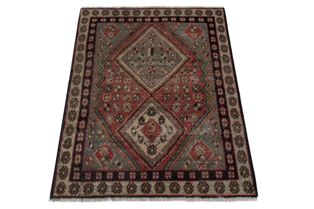 5254, Persian Bakhtiari Mini Rug
