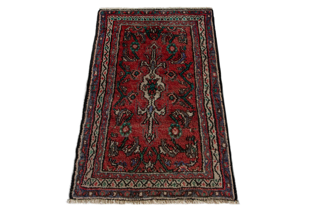 5256, Persian Hamadan Mini Rug