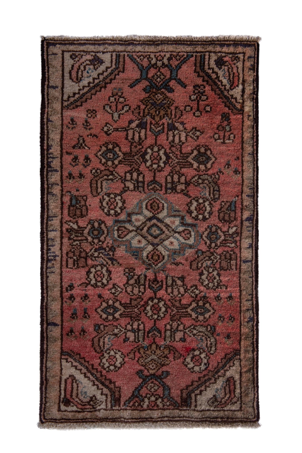 5261, Persian Hamadan Mini Rug