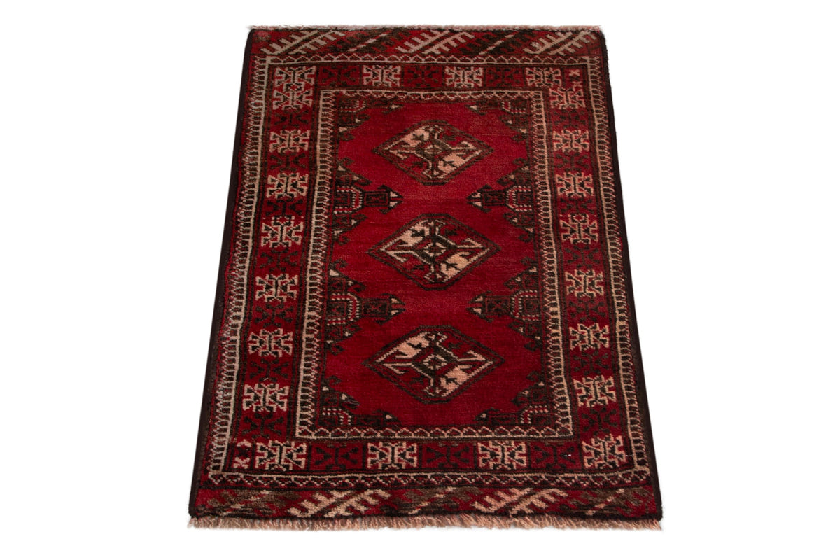 5275, Persian Torkaman Mini Rug