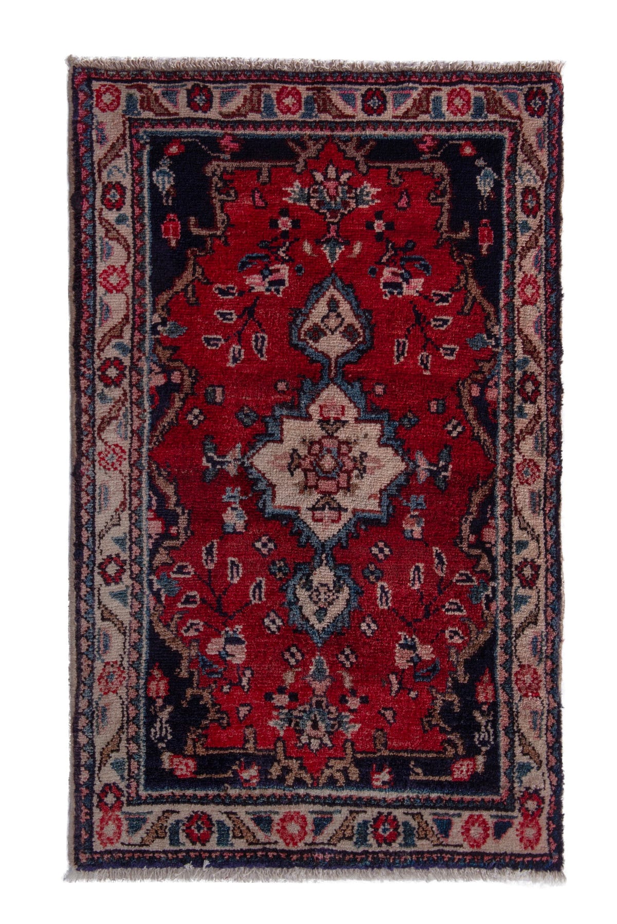 5284, Persian Hamadan Mini Rug