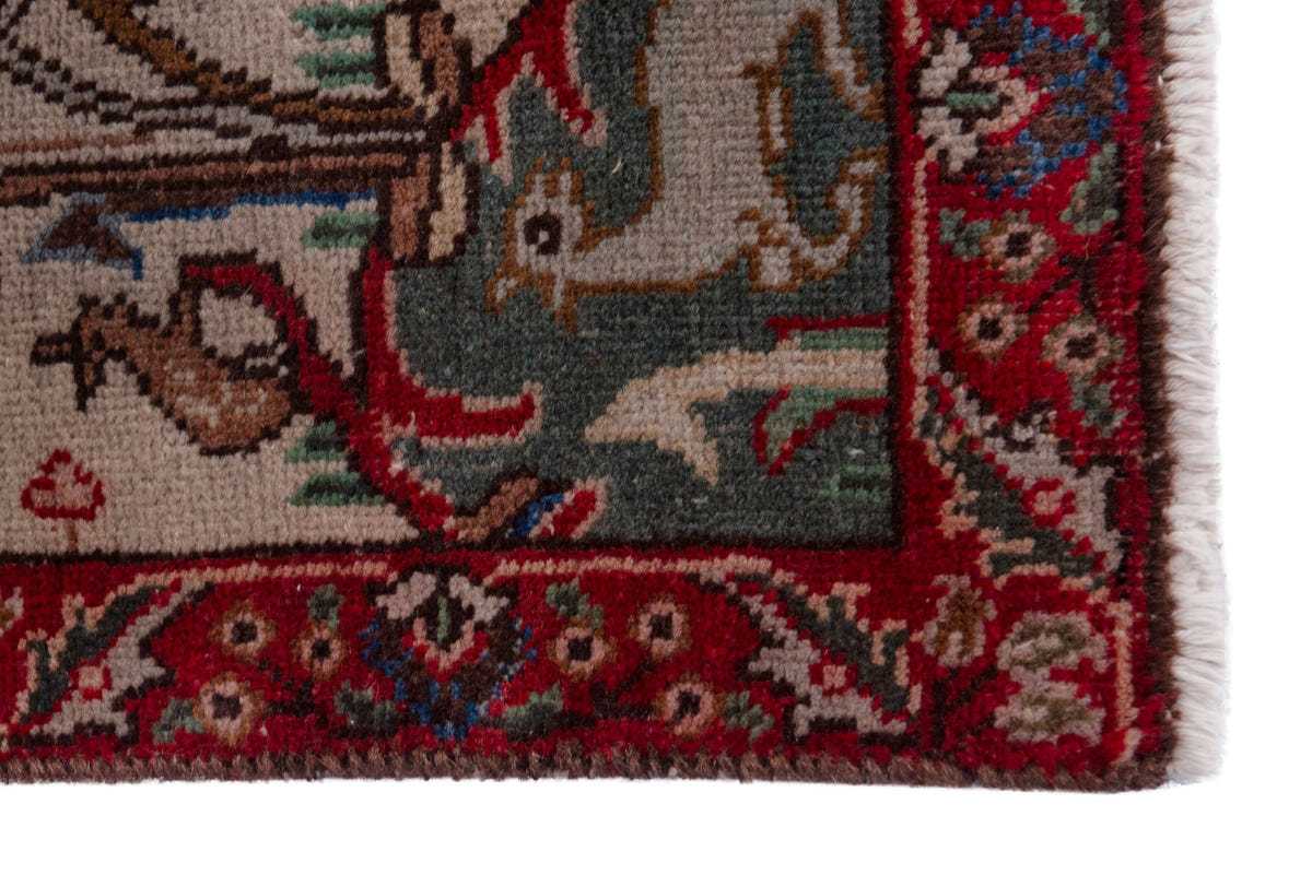 5292, Persian Tabriz Mini Rug