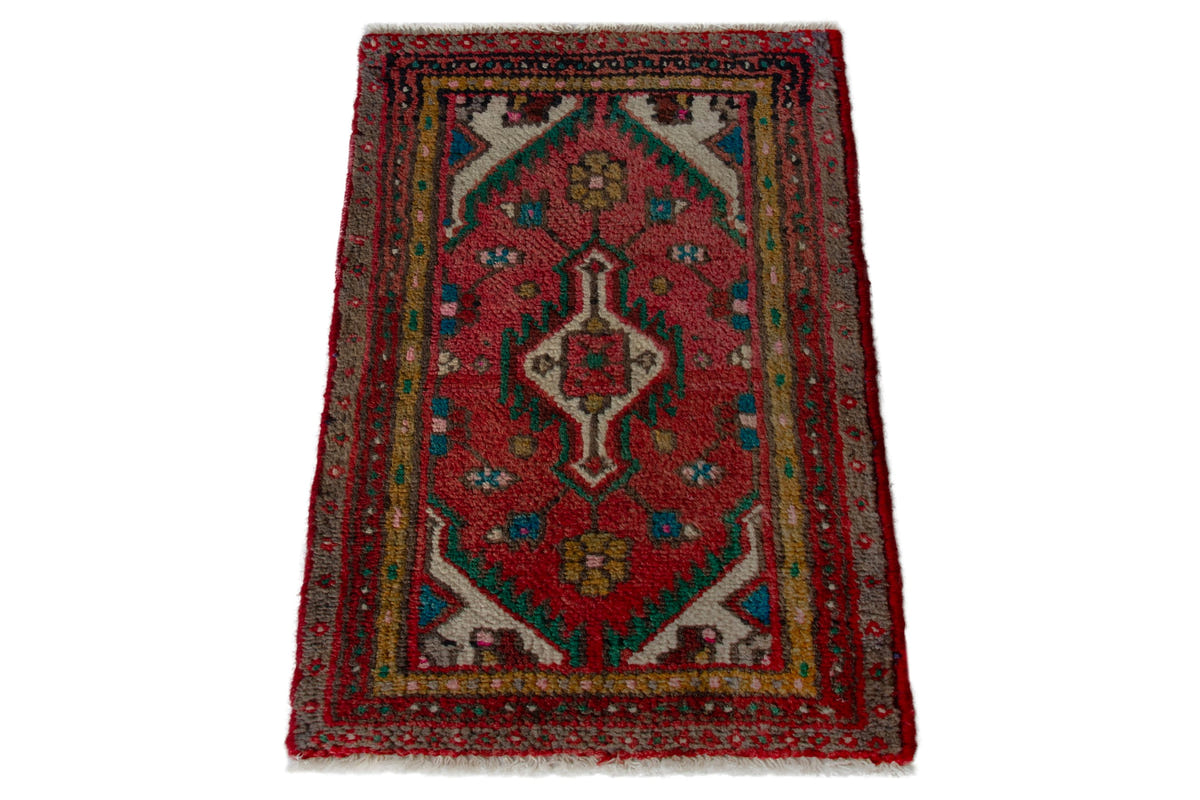 5293, Persian Hamadan Mini Rug