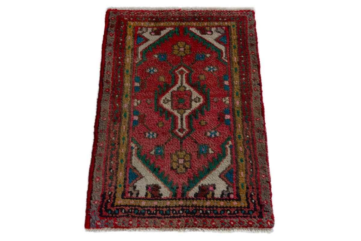 5293, Persian Hamadan Mini Rug