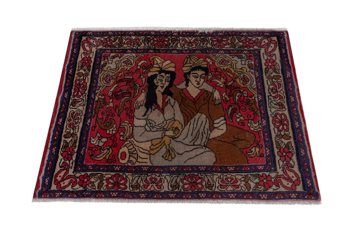 5294, Persian Bijar Mini Rug