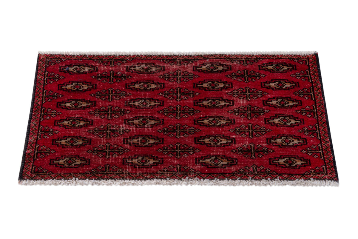 5298, Persian Torkaman Mini Rug