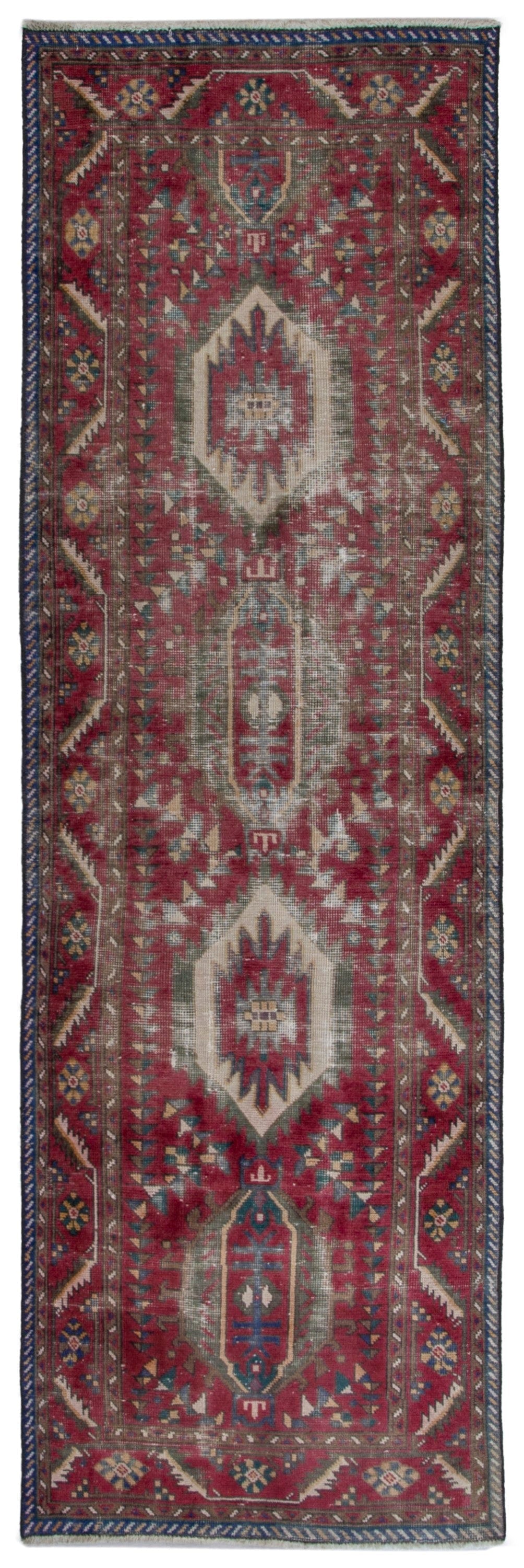 5438, Persian Tabriz Runner Rug