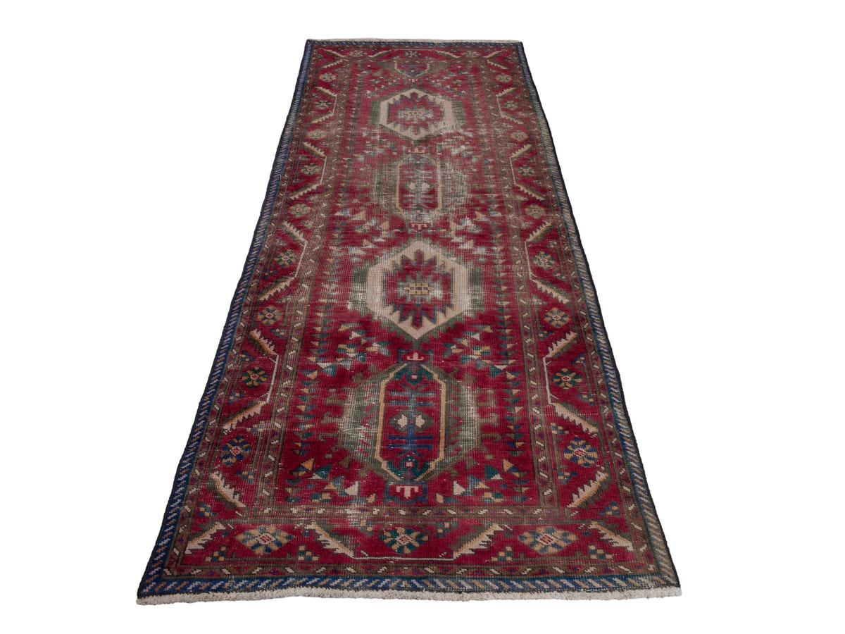 5438, Persian Tabriz Runner Rug
