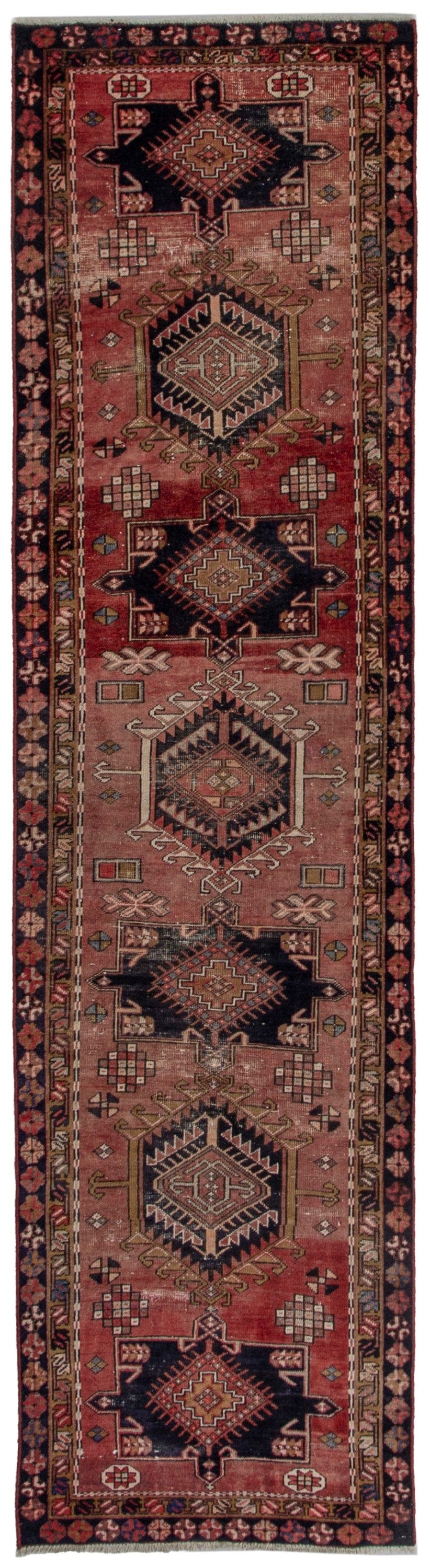 5458, Persian Gharajeh Runner Rug