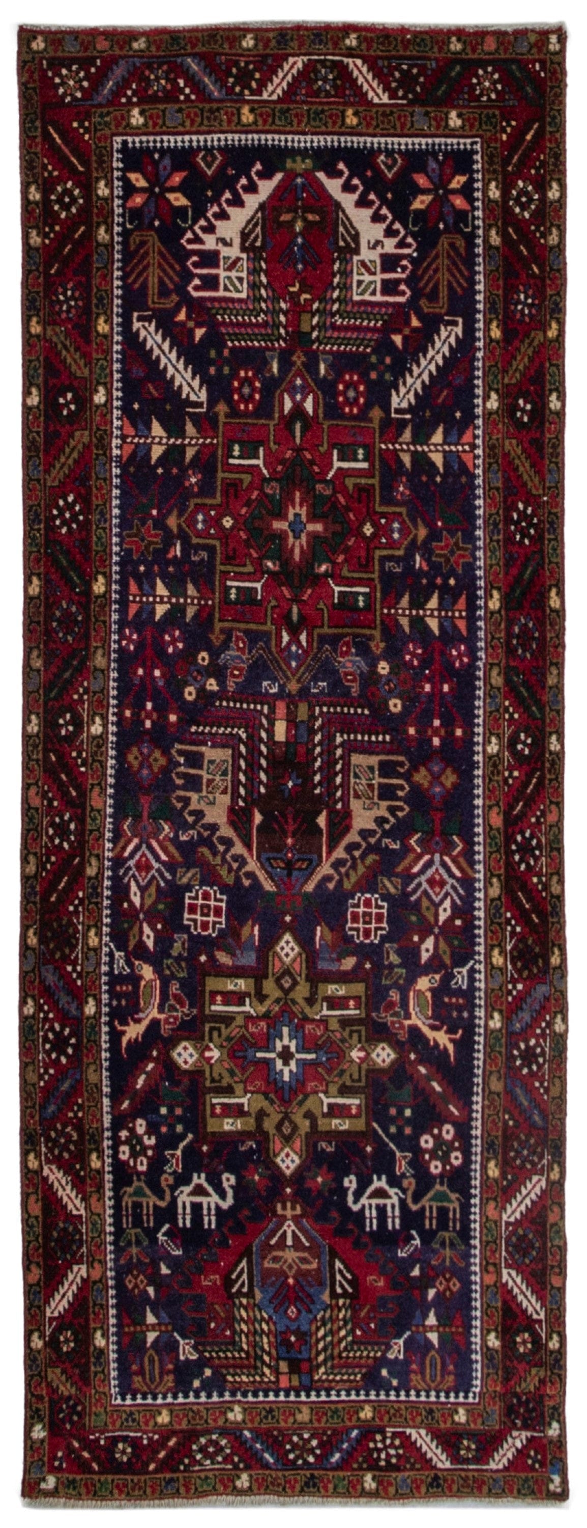 5477, Persian Gharajeh Runner Rug