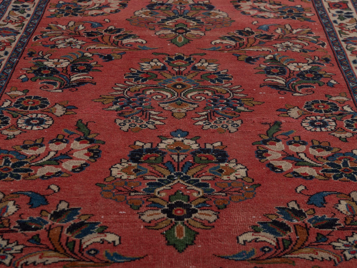 5636, Persian Sarouk Runner Rug