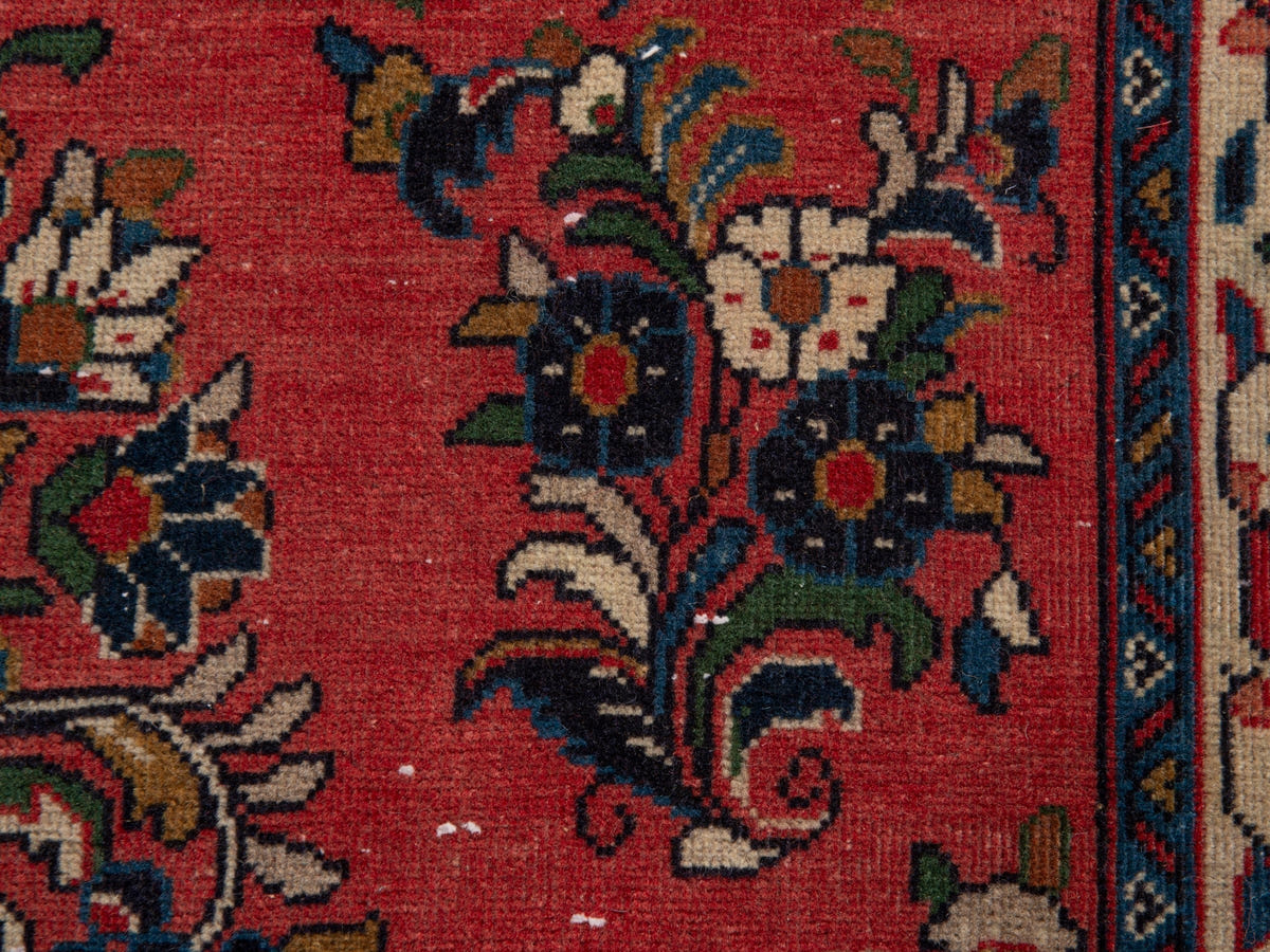 5636, Persian Sarouk Runner Rug