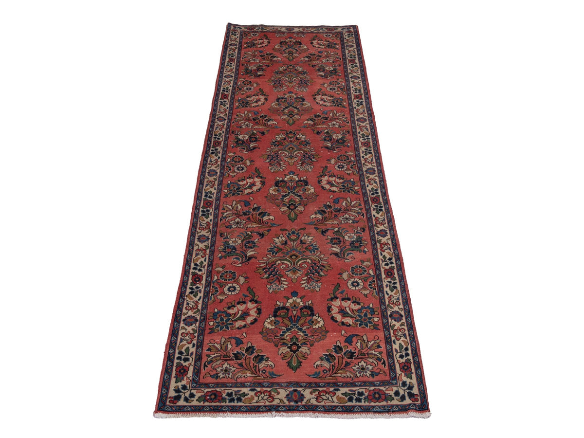 5636, Persian Sarouk Runner Rug