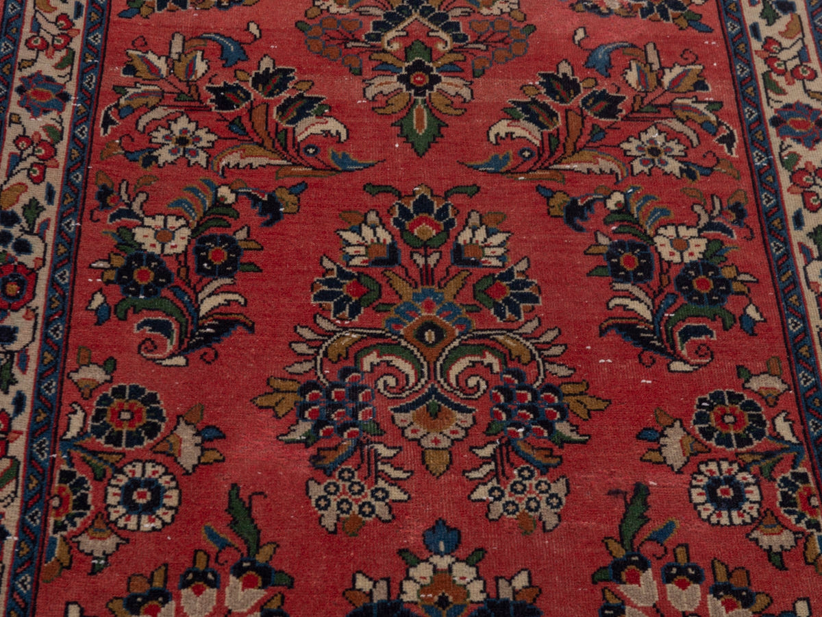 5636, Persian Sarouk Runner Rug