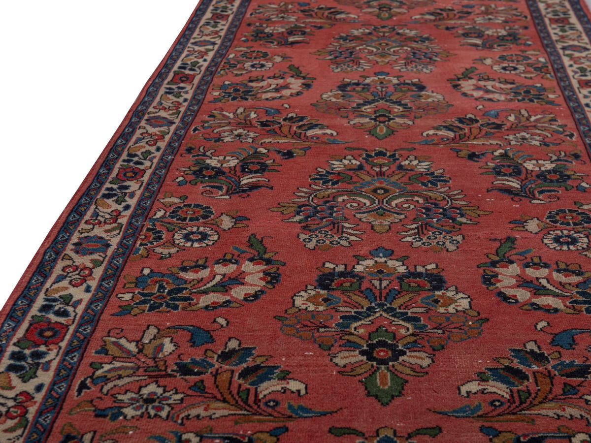 5636, Persian Sarouk Runner Rug
