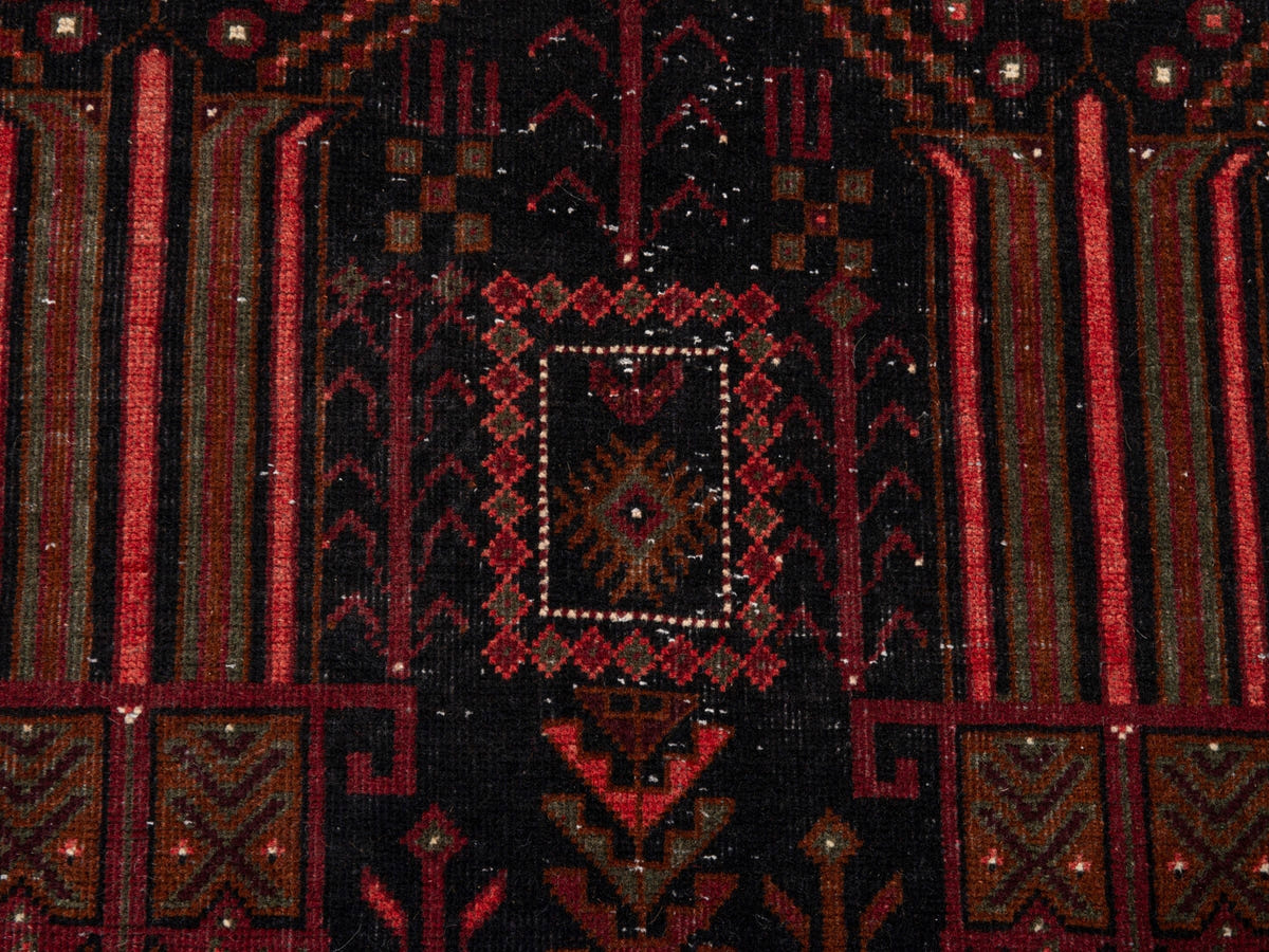 5643, Persian Baluch Runner Rug
