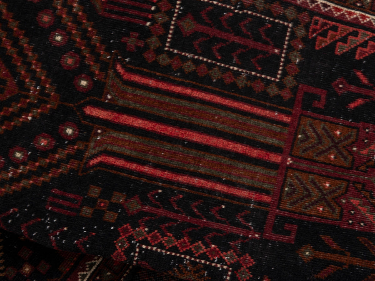 5643, Persian Baluch Runner Rug
