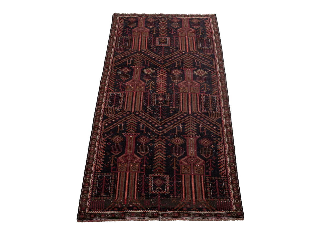5643, Persian Baluch Runner Rug