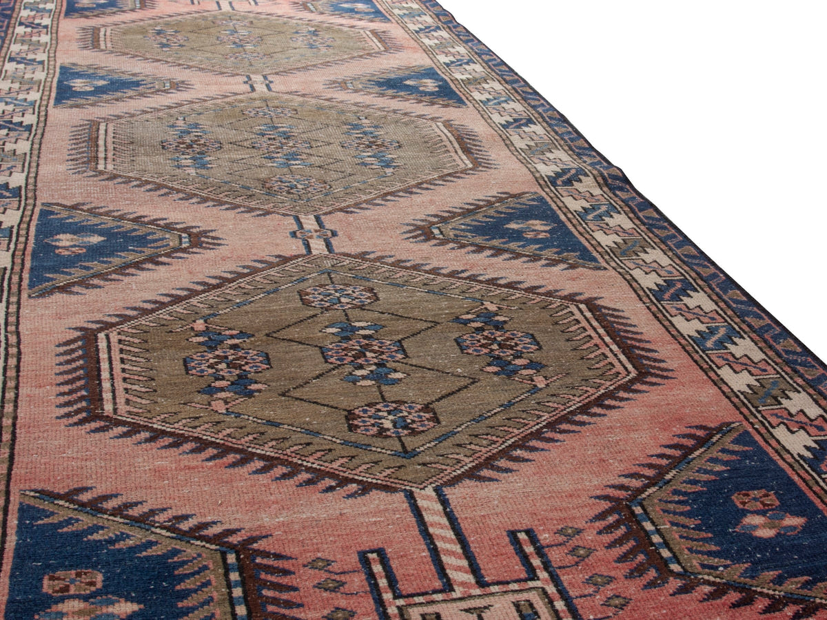 5659, Persian Bakhtiari Runner Rug