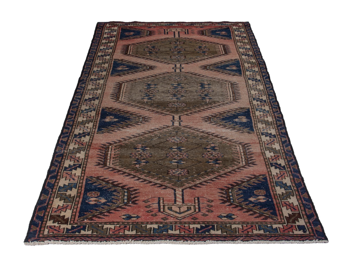 5659, Persian Bakhtiari Runner Rug