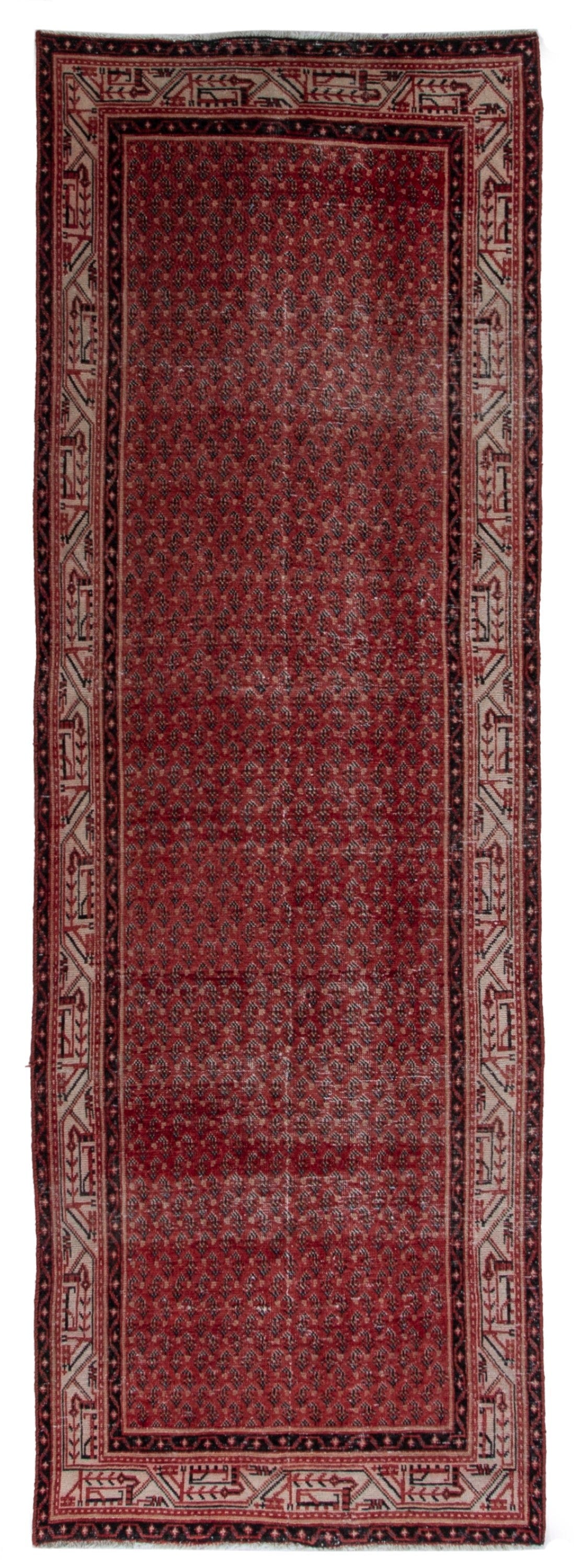 5666, Persian Botteh Runner Rug