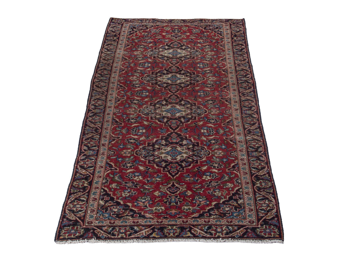 5668, Persian Kashan Runner Rug