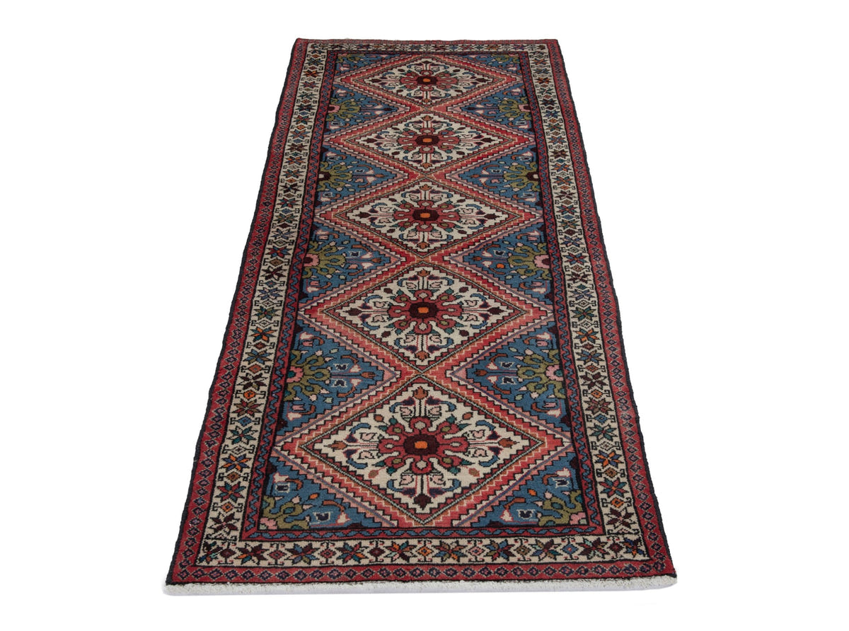 5743, Persian Hamadan Runner Rug