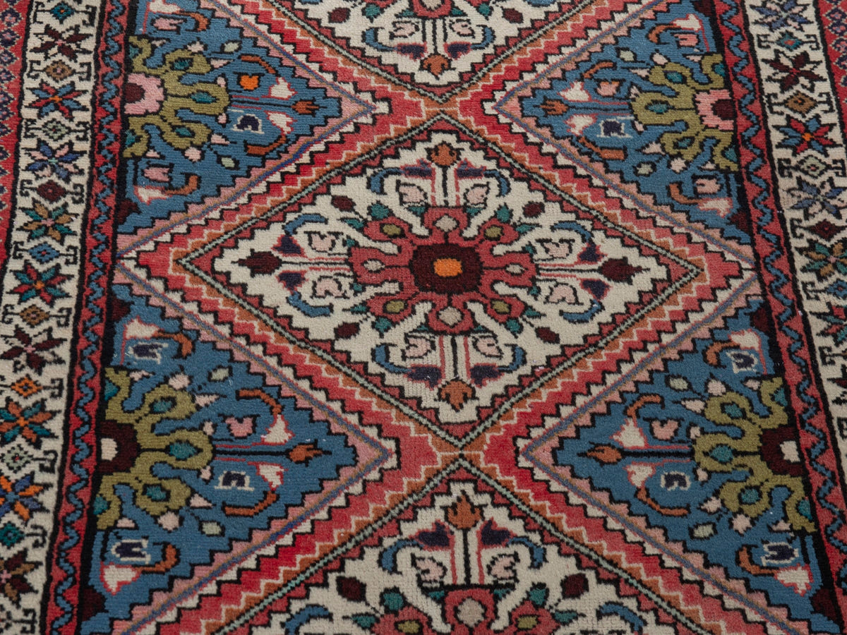 5743, Persian Hamadan Runner Rug