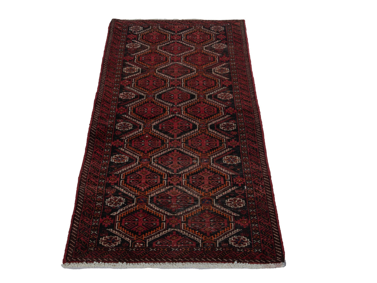 5754, Persian Baluch Mini Rug
