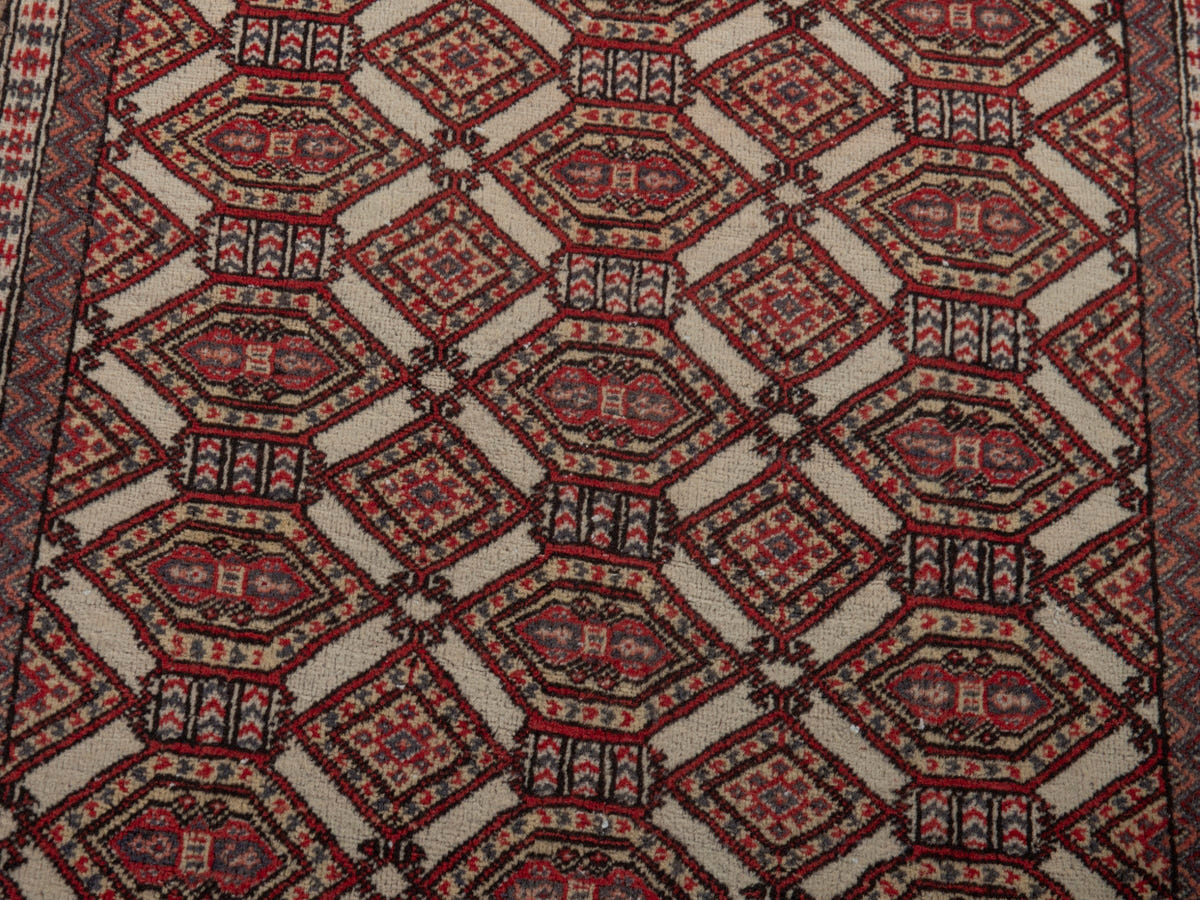 5763, Persian Torkaman Mini Rug