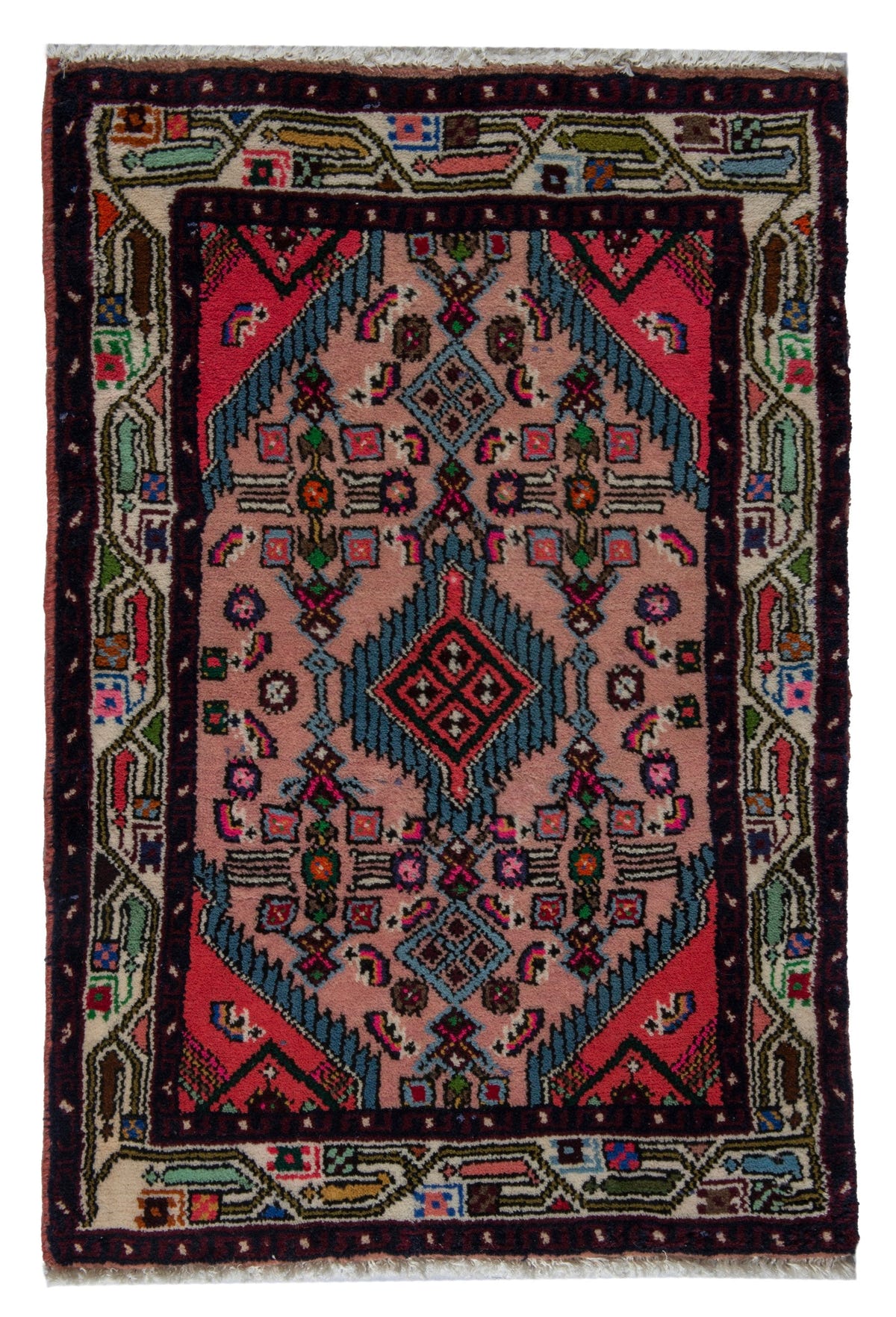 5844, Persian Hamadan Mini Rug