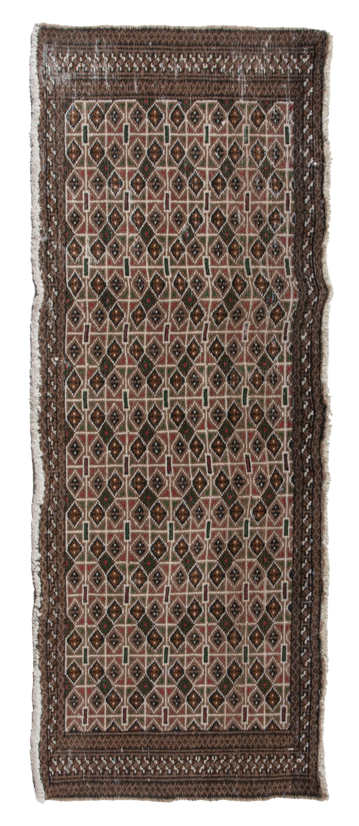 5849, Persian Torkaman Mini Rug