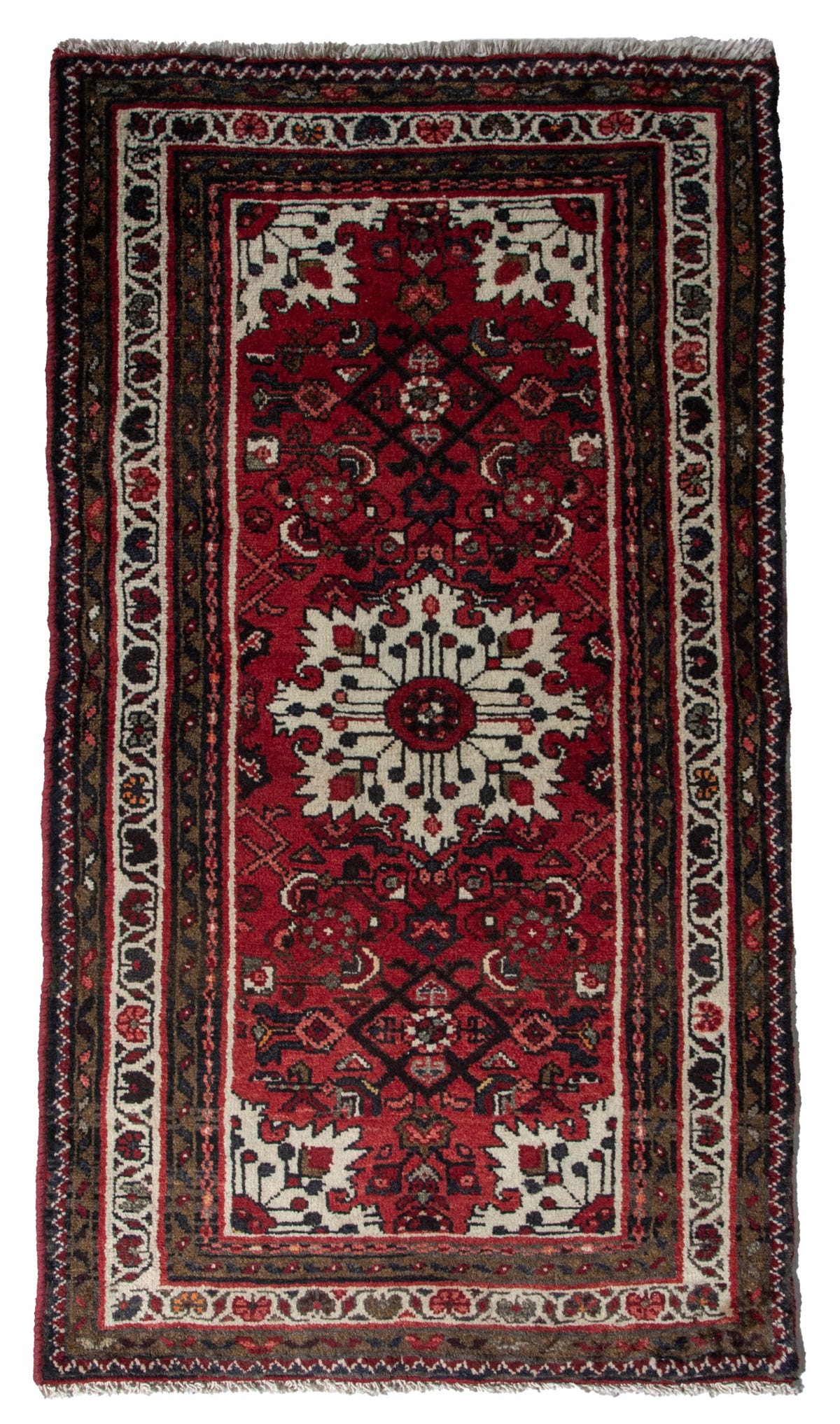 5863, Persian Hamadan Mini Rug