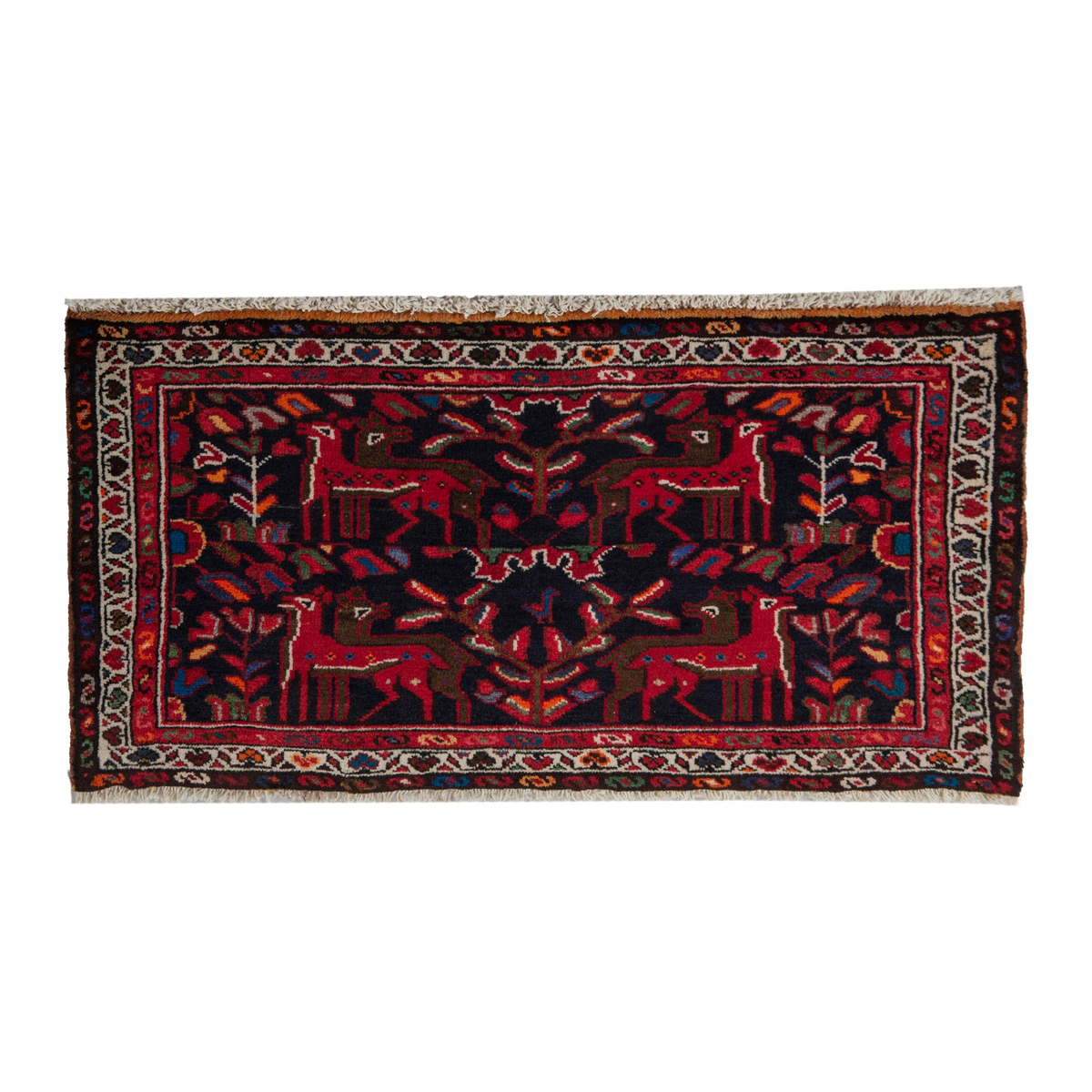 5868 - Persian Hamedan Accent Rug 3'3" x 2'2"