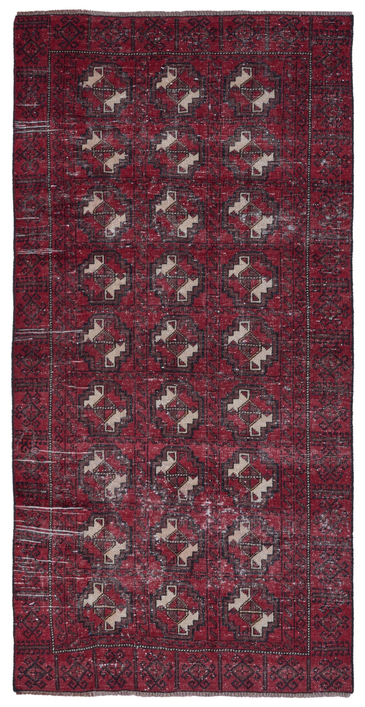 8937, Persian Baluch Runner Rug